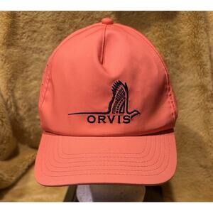 ORVIS Jackson Quick Dry Blaze Orange Baseball Hat Cap Fishing Hunting Outdoors